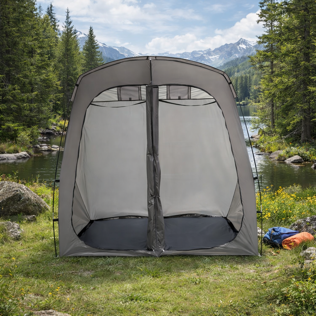 Draagbare Dubbele Buitendouche Tent |