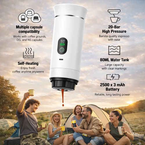 Digitale draagbare automatische capsule koffiemachine