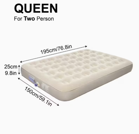 Luchtmatras met ingebouwde pomp