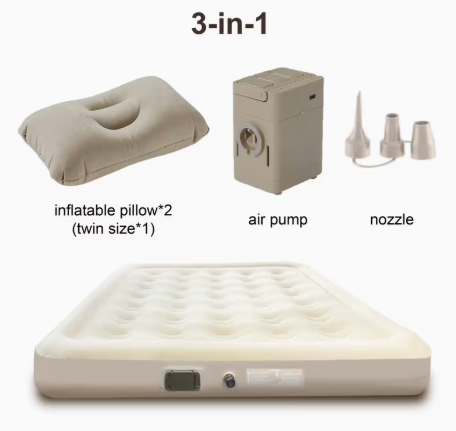 Luchtmatras met ingebouwde pomp