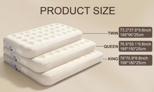 Luchtmatras met ingebouwde pomp