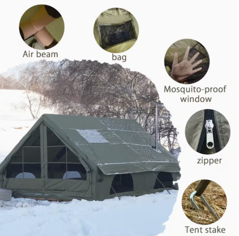 Opblaasbare Kampeertent voor 6-8 Personen